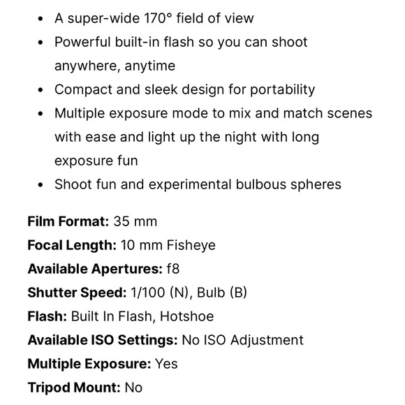 Lomography Fisheye 2 Film Camera 35mm - Picture 6 of 8